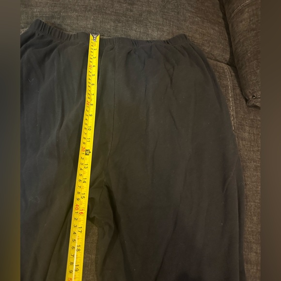 Woman Within Black Sweatpants with 2 sides pockets Women’s Size 22/24 1X TALL - Picture 10 of 11